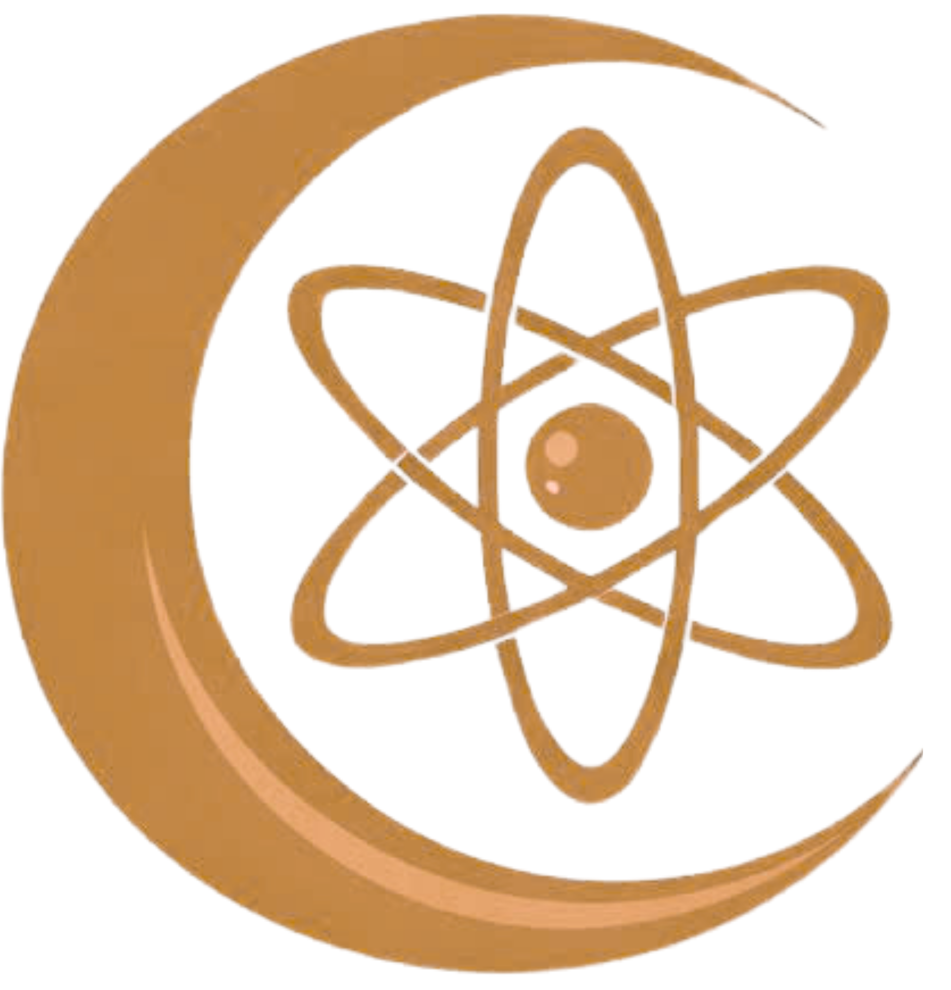 Moon Lab molecular moon emblem